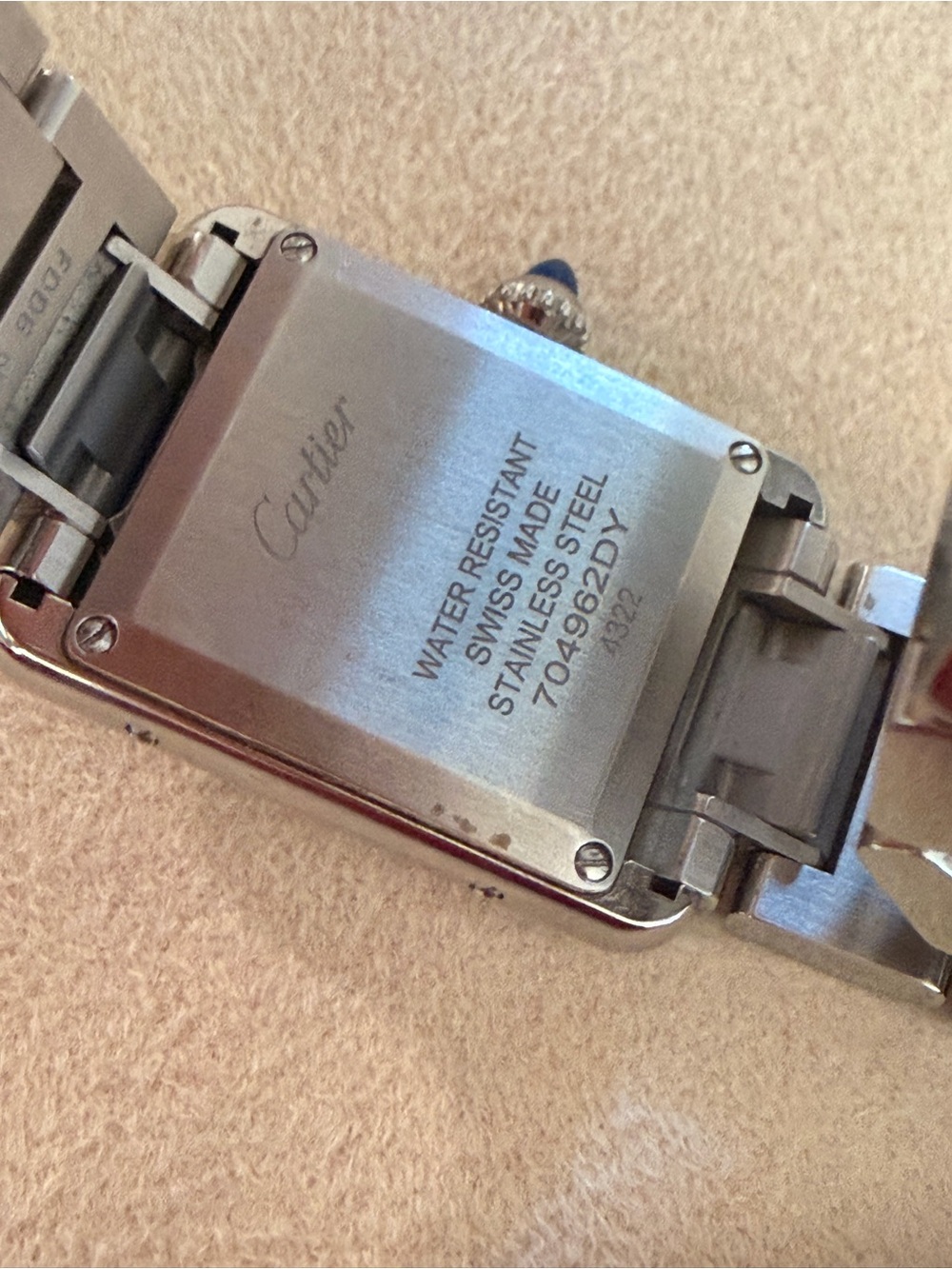 Cartier Tank Must De Cartier Watch Small Silver Roman Dial Steel Watch Ref 4322 - Picture 6 of 8